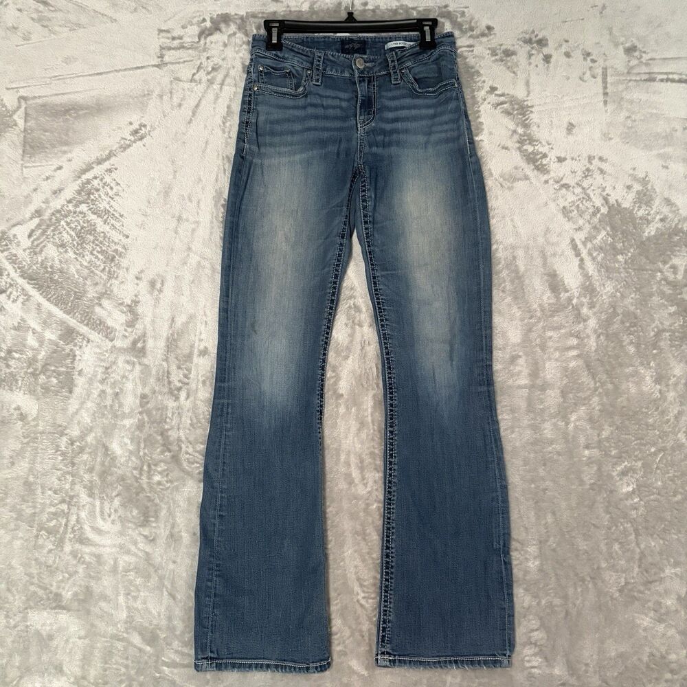 Daytrip Jeans Womens 28L Lynx Bootcut Denim Medium Wash Y2K The Buckle Casual